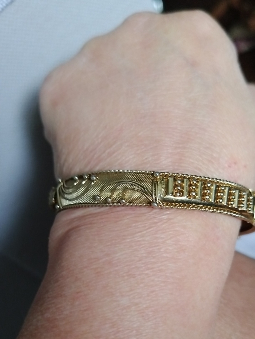 Vintage Intricate Gold Bracelet